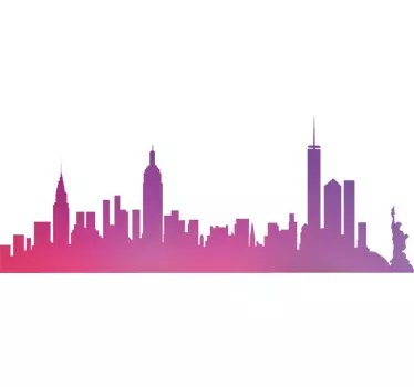 New York Skyline Laptop Decal - TenStickers