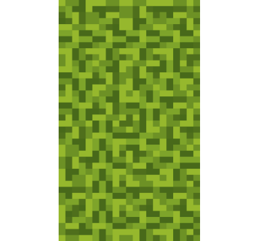 Green squarred gaming design furniture sticker - TenStickers