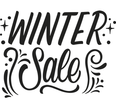 Monocolour winter sales sticker - TenStickers