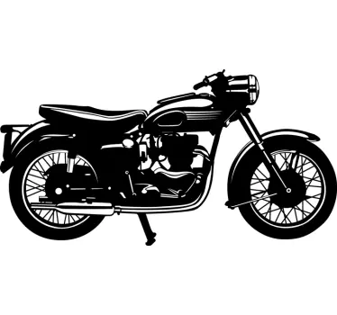 Old motocycle motorbike decal - TenStickers