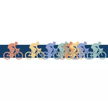 Squad  cycling wall sticker - TenStickers
