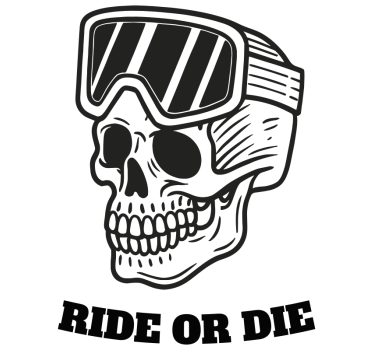 Ride or die campervan decal - TenStickers