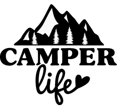 "Camper life" campervan decal - TenStickers