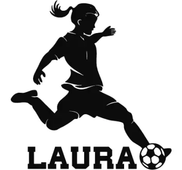 Personalizable football football decal - TenStickers