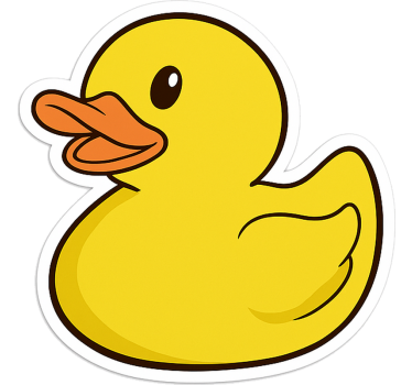 Rubber duck Samsung stickers - TenStickers