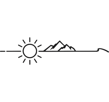 "Custom" nature landscape  campervan decal - TenStickers