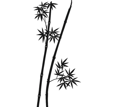 Bambu Stick living room wall sticker - TenStickers