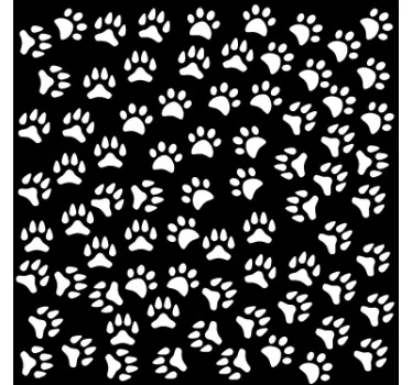 Animal footprint window decal - TenStickers