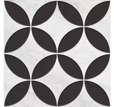 Flower pattern hydraulic floor sticker - TenStickers