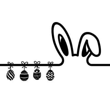 Showcase Easter wall decal - TenStickers