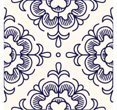 Nile Vintage bathroom border sticker - TenStickers