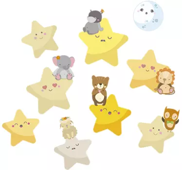 Stars baby wall sticker - TenStickers