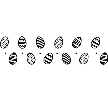 Easter border wall decal - TenStickers