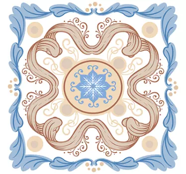 Filigree tile transfer - TenStickers