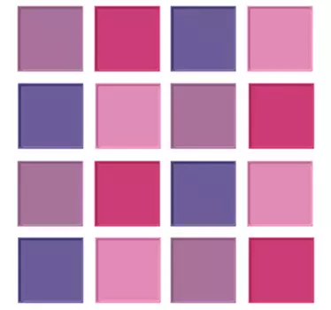 Violet Tones Tile Border Sticker - TenStickers
