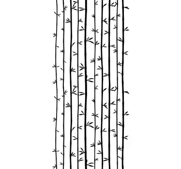 Bamboo plant shower sticker - TenStickers