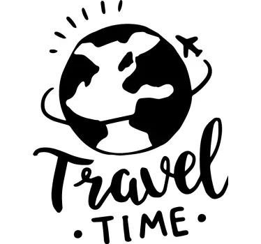 World Round Trip Wall Sticker - TenStickers