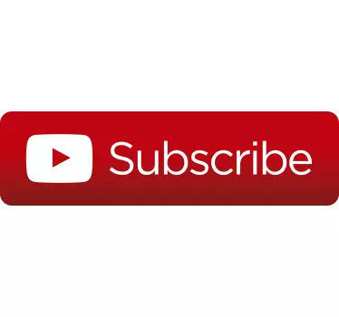 YouTube Subscribe Sticker - TenStickers