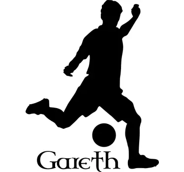 Silhouette Gaelic Football Wall Sticker - TenStickers