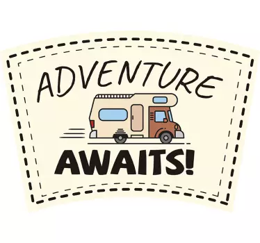 Adventure Awaits Car Sticker - TenStickers