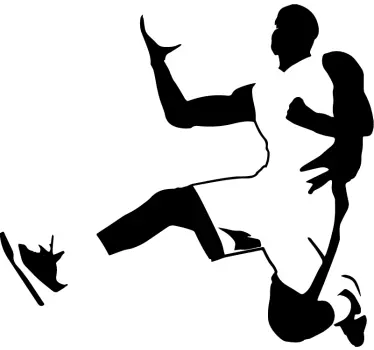 Basketball Player Macbook Sticker - TenStickers