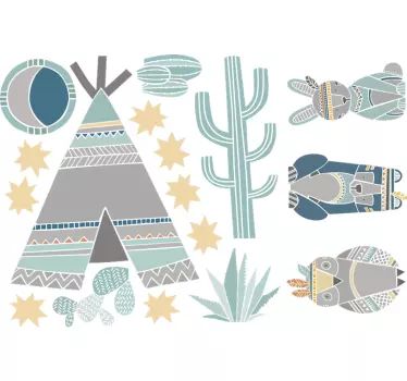 Indian Animals Wall Stickers - TenStickers