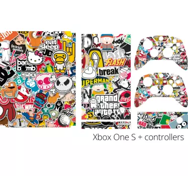 Classic game sticker bomb xbox sticker - TenStickers