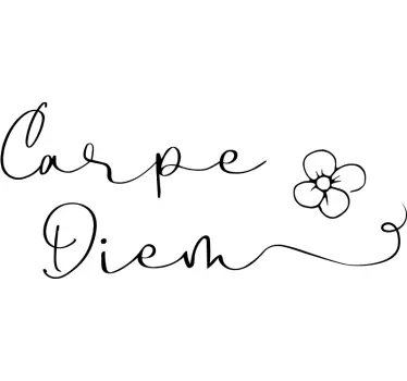 Carpe Diem Laptop Sticker - TenStickers