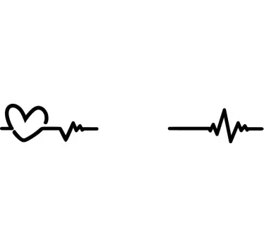 Cardiogram Laptop Sticker - TenStickers
