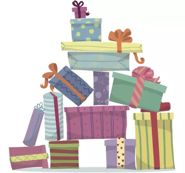 Present Mountain Wall Sticker - TenStickers