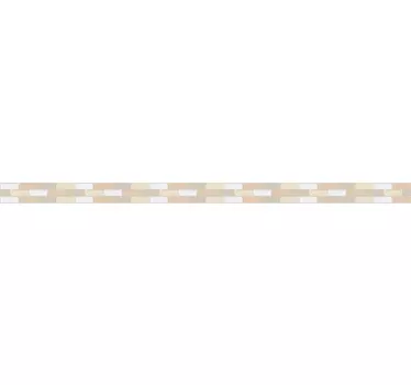 Beige bathroom tile border sticker - TenStickers