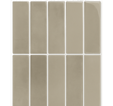 Bathroom wall sticker linear stone natural - TenStickers