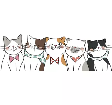 cat hovering Car Decal - TenStickers