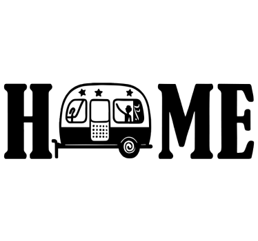 Home camper campervan decal - TenStickers
