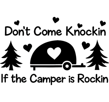 Funny "don't come knockin" campervan decal - TenStickers