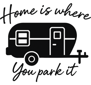 Campervan decal sweet home camper - TenStickers