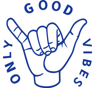 Campervan decal only good vibes - TenStickers