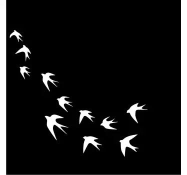transparant bird window sticker animal wall sticker - TenStickers