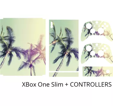 Palm Tree Vibes xbox wrap - TenStickers
