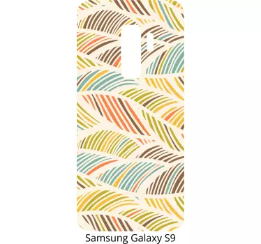 Tropical leaves phone sticker - TenStickers