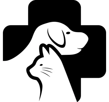 veterinary business sticker - TenStickers