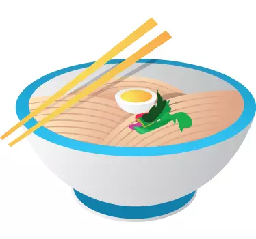 Noodles Oriental Food Sticker - TenStickers