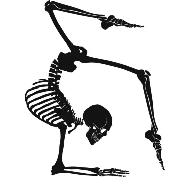 Yoga skeleton wall decor - TenStickers
