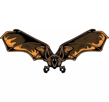 Bat halloween car sticker - TenStickers