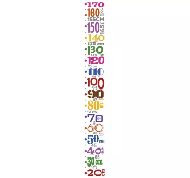 Height chart wall sticker height measurement chart - TenStickers