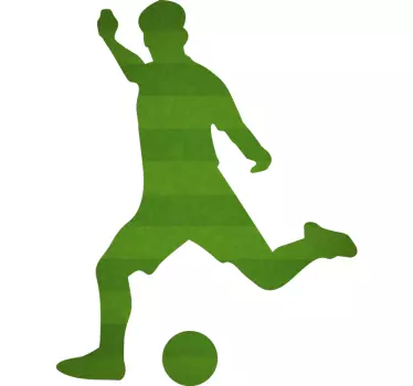 Football sticker football player silhouette - TenStickers