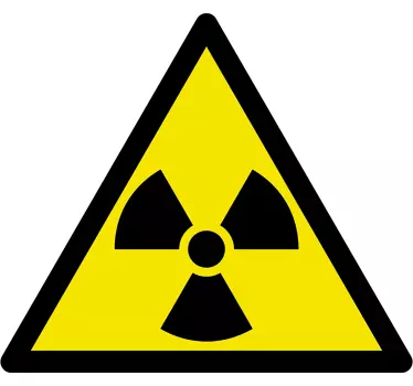Radioactive Sign Toilet Sticker - TenStickers