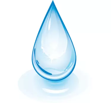 Drop of Water Decorative Sticker - TenStickers