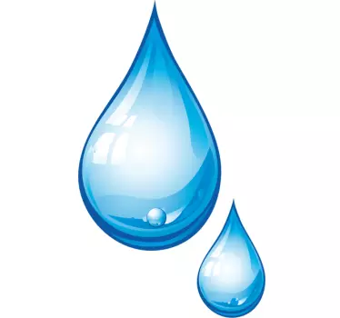 Drop of Water Wall Sticker - TenStickers
