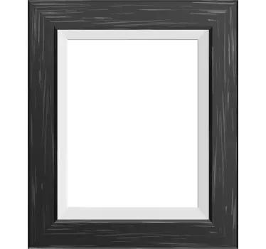 Black frame mirror decal - TenStickers